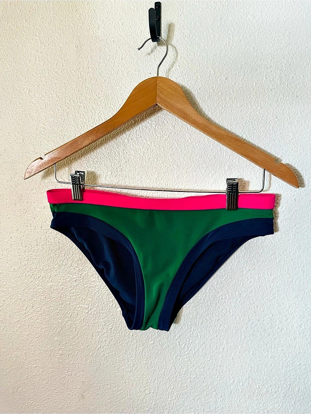 Boden Santorini Bikini Bottoms Green & Navy Size US 2
